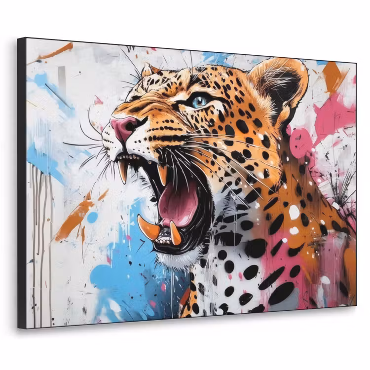 Art Frame - Abstract - Luipaard - Kleurrijk — 1