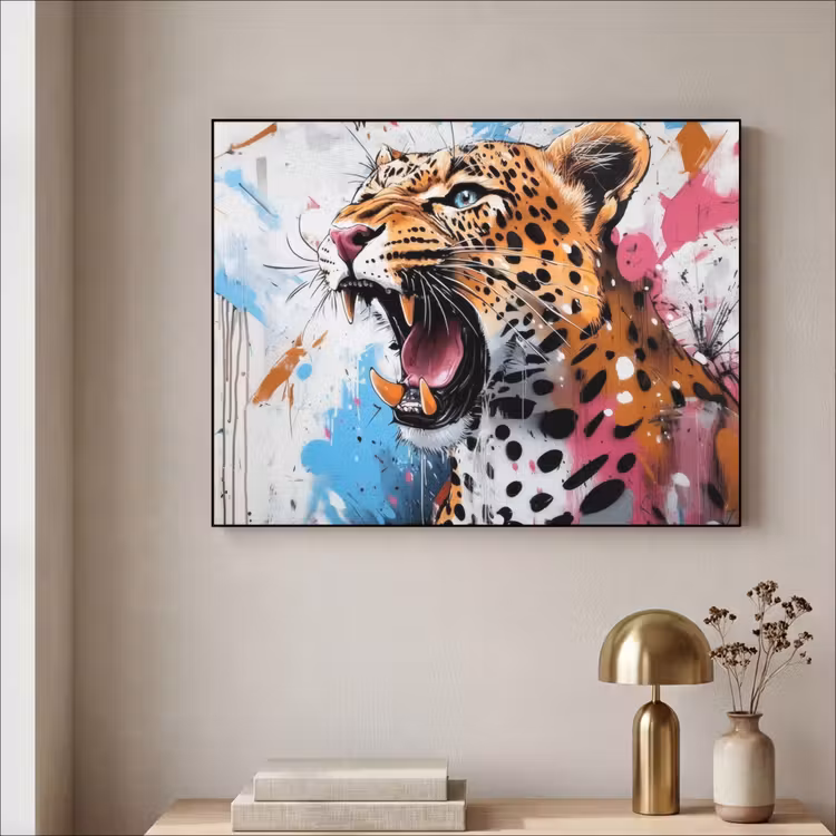 Art Frame - Abstract - Luipaard - Kleurrijk — 5