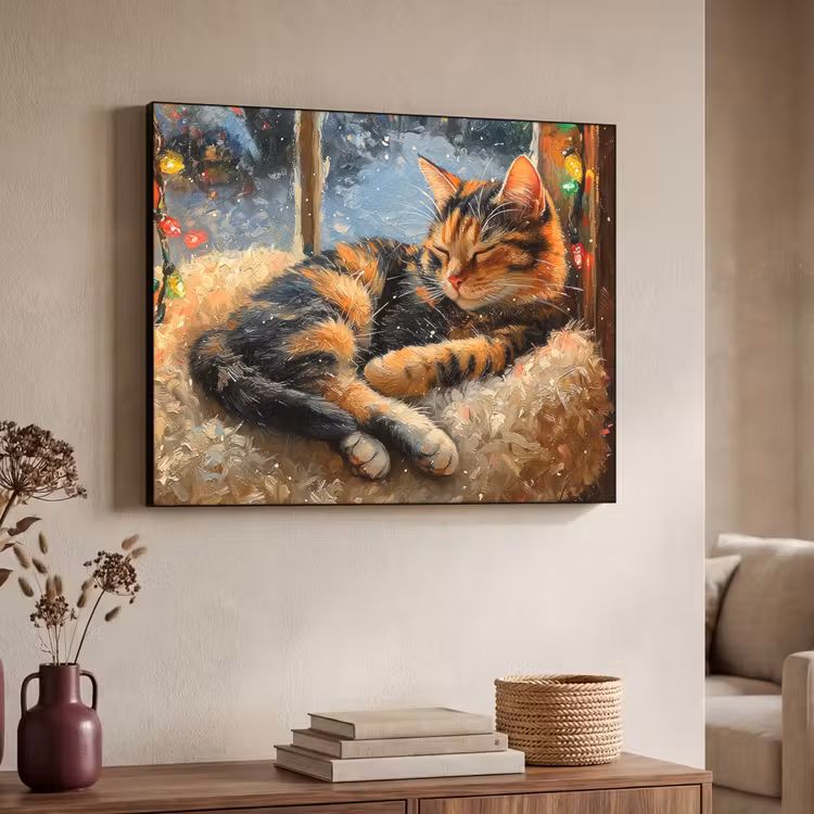 Art Frame - Kat - Kerst - Winter - Dier — 7