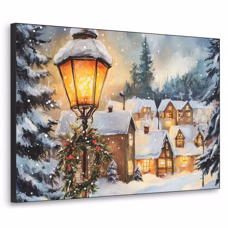 Art Frame - Kerstdorp - Huizen - Sneeuw - Kerst — 1