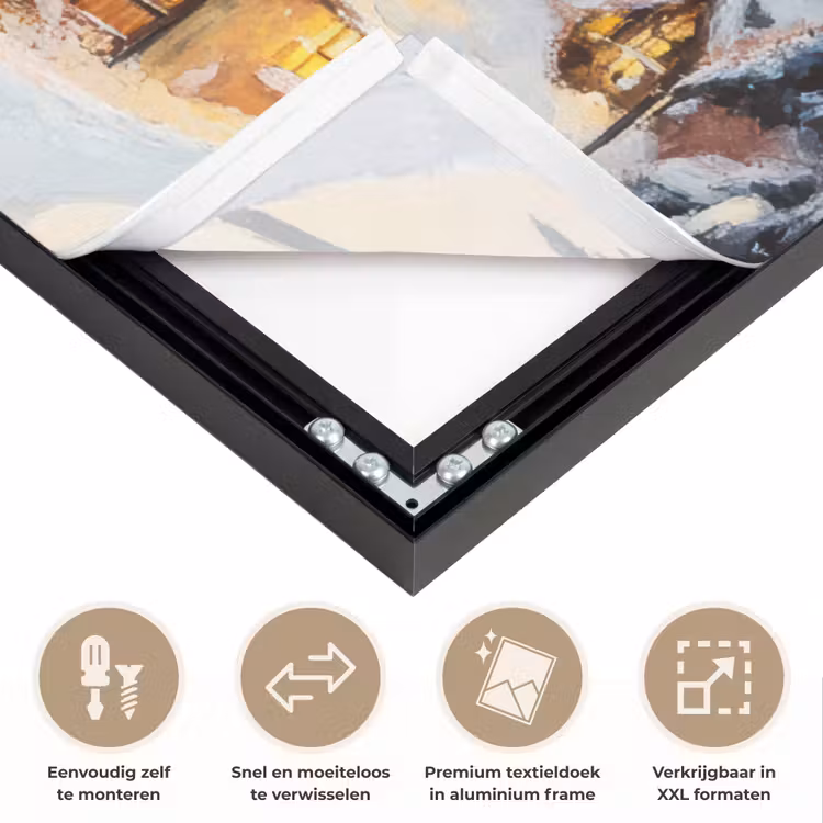 Art Frame - Kerstdorp - Huizen - Sneeuw - Kerst — 4
