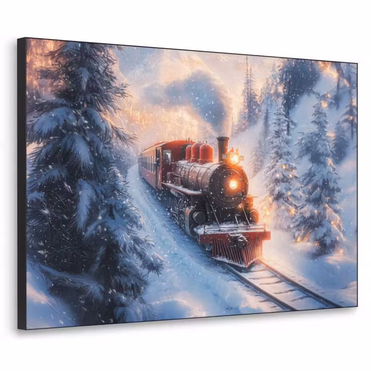 Art Frame - Kersttrein - Sneeuw - Winter - Kerst — 1