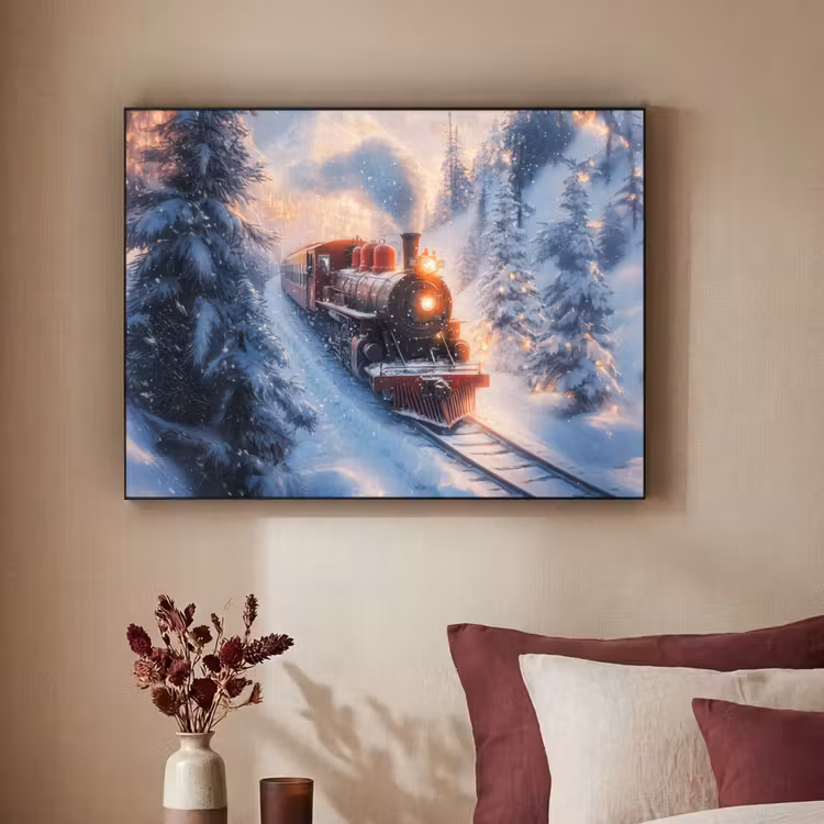Art Frame - Kersttrein - Sneeuw - Winter - Kerst — 3