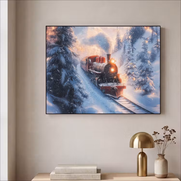 Art Frame - Kersttrein - Sneeuw - Winter - Kerst — 5