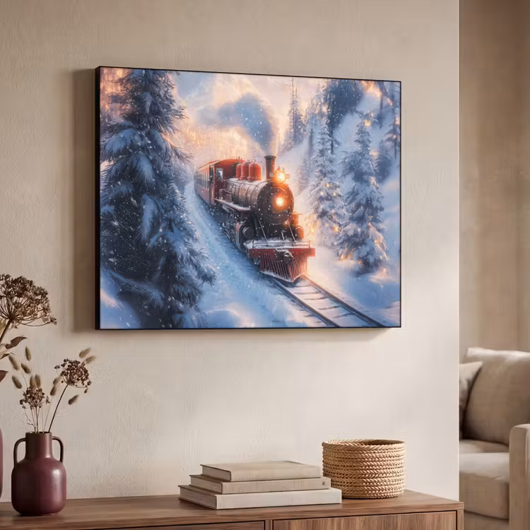 Art Frame - Kersttrein - Sneeuw - Winter - Kerst — 7