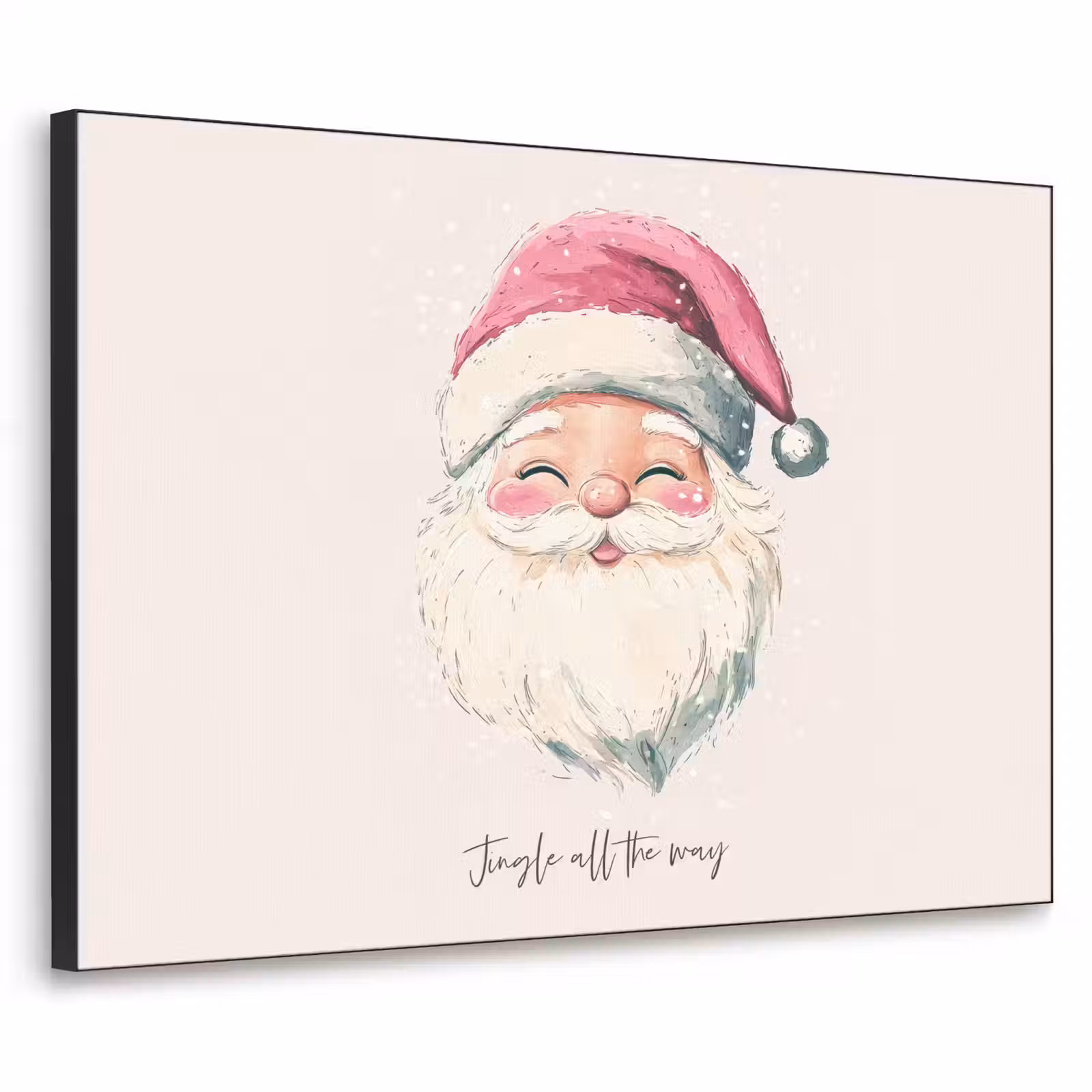 Art Frame - Kerstman - Kerst - Quote - Beige — 1