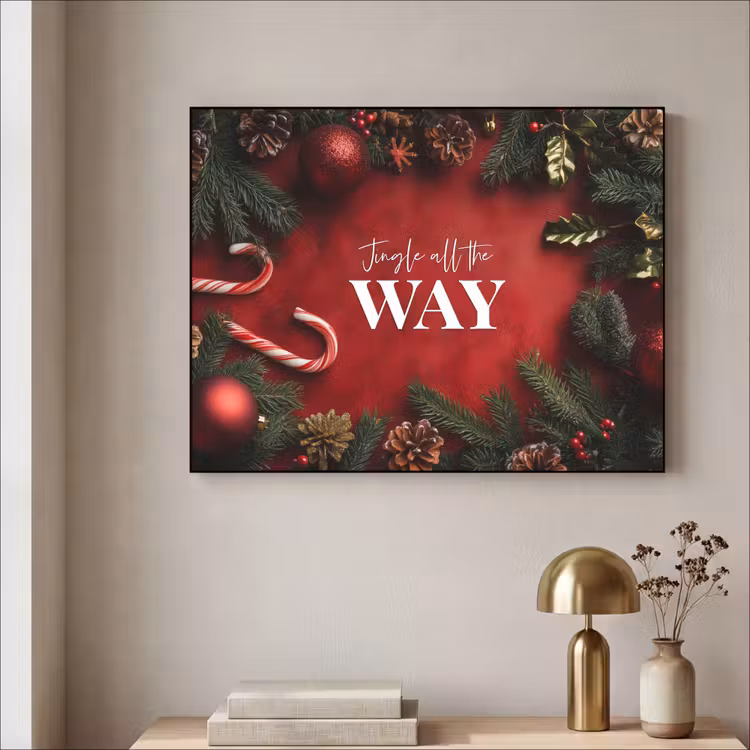 Art Frame - Kerst - Quote - Rood - Kerstballen — 5