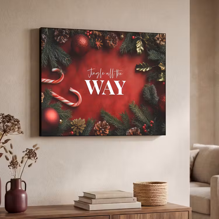 Art Frame - Kerst - Quote - Rood - Kerstballen — 7