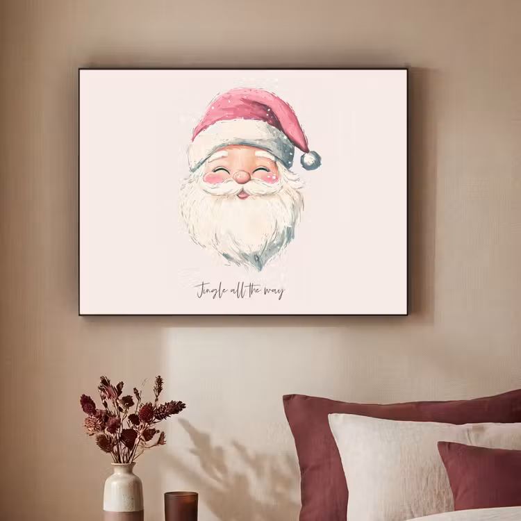 Art Frame - Kerstman - Kerst - Quote - Beige — 3