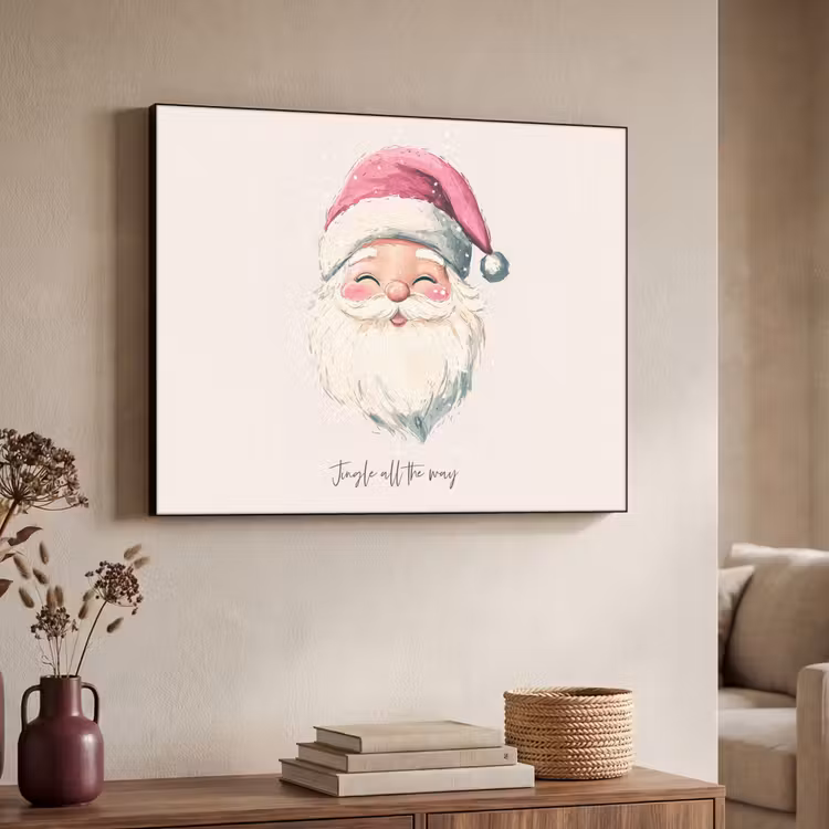 Art Frame - Kerstman - Kerst - Quote - Beige — 7