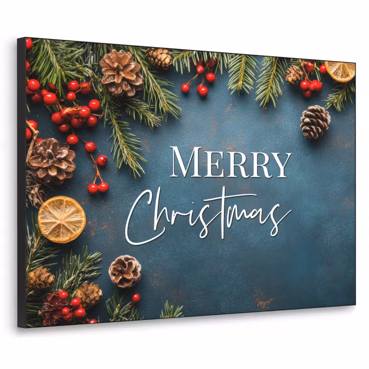 Art Frame - Merry Christmas - Blauw - Kerst - Winter — 1