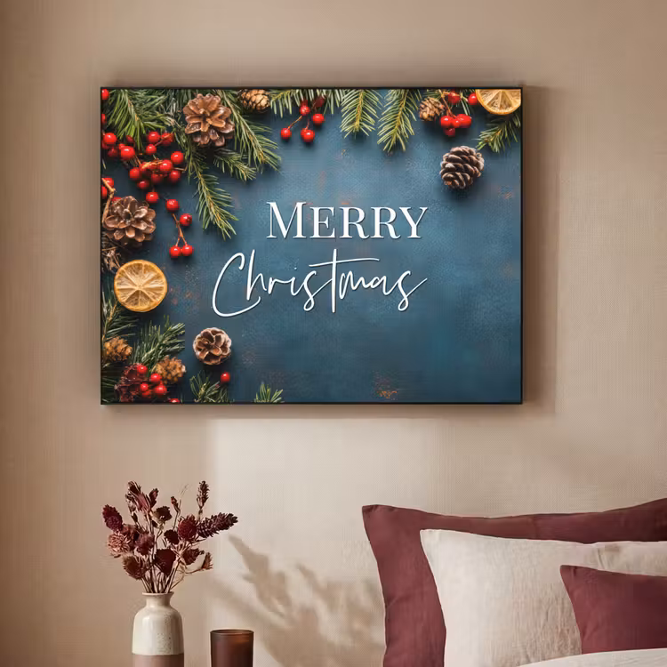 Art Frame - Merry Christmas - Blauw - Kerst - Winter — 3