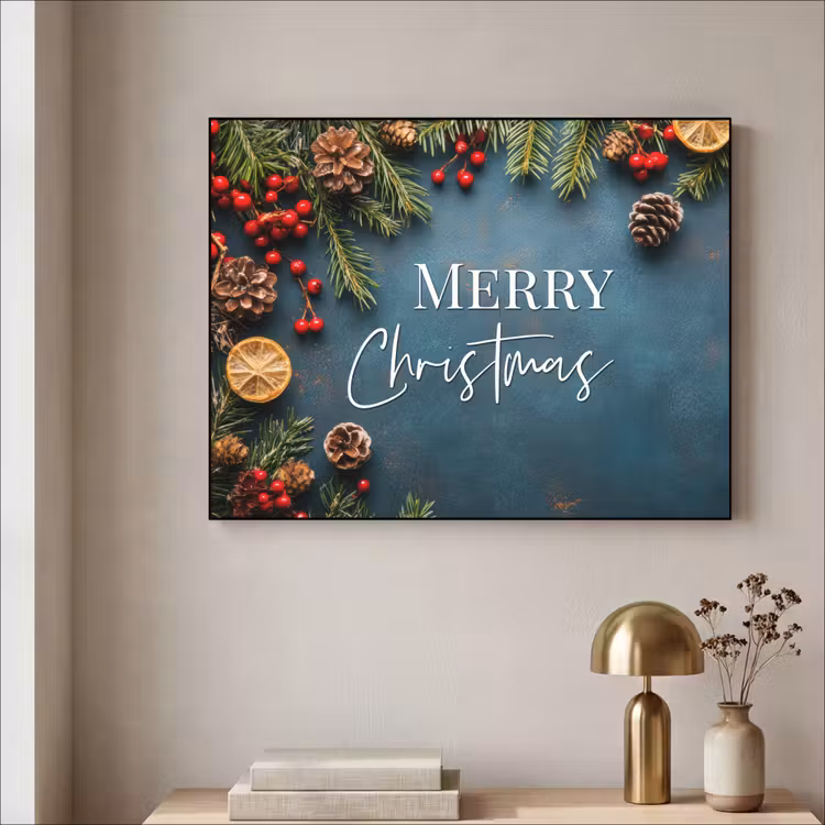 Art Frame - Merry Christmas - Blauw - Kerst - Winter — 5