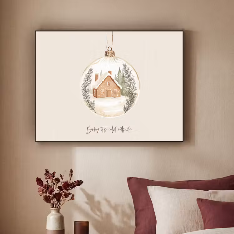 Art Frame - Quote - Winter - Kerst - Beige - Kerstbal — 3