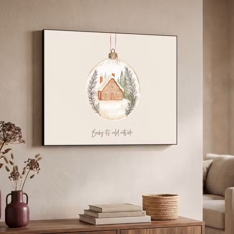 Art Frame - Quote - Winter - Kerst - Beige - Kerstbal — 7