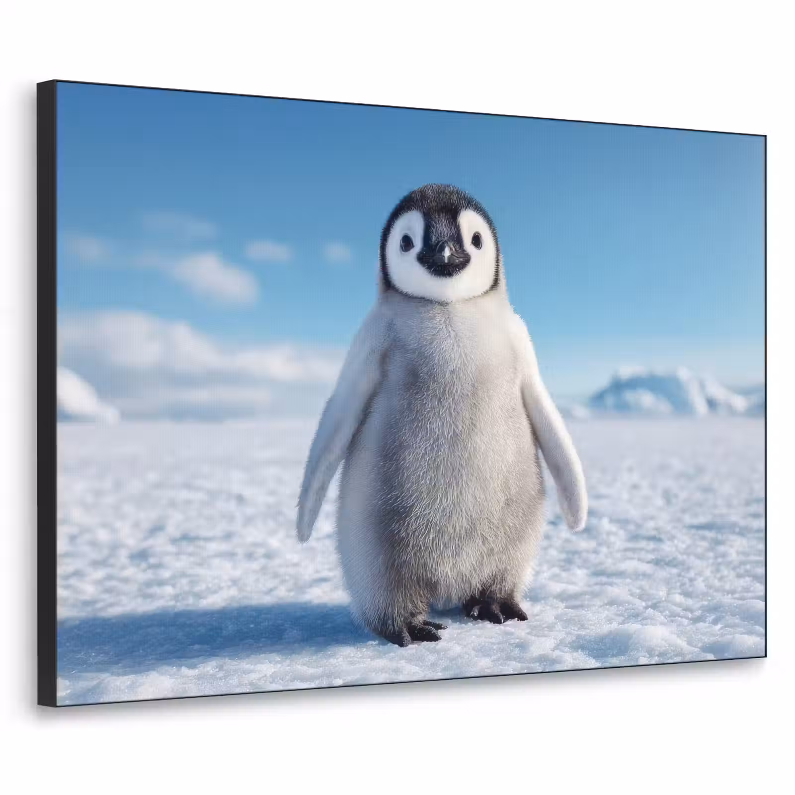 Art Frame - Pinguïn - Sneeuw - Landschap - Wit — 1