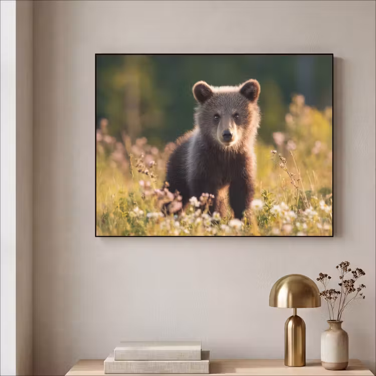 Art Frame - Beer - Bloemenveld - Gras — 5