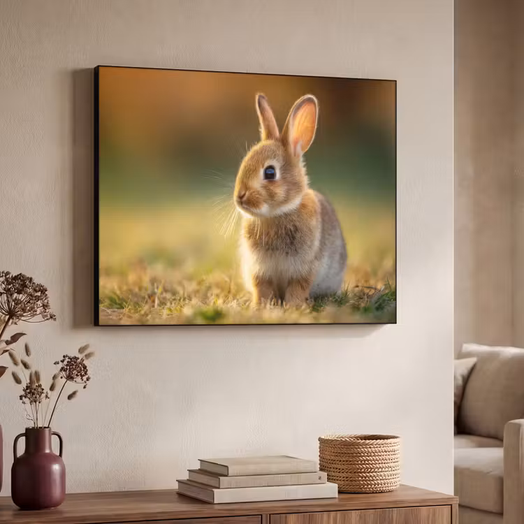 Art Frame - Konijntje - Bruin - Gras — 7