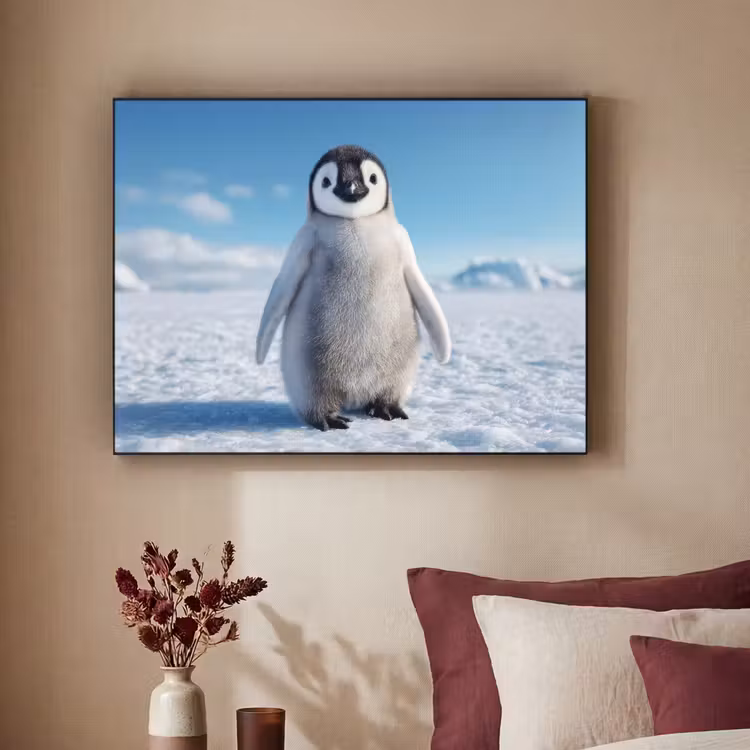 Art Frame - Pinguïn - Sneeuw - Landschap - Wit — 3