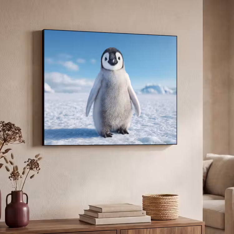 Art Frame - Pinguïn - Sneeuw - Landschap - Wit — 7