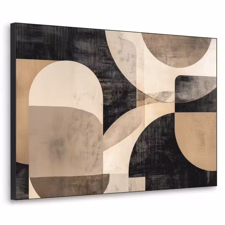 Art Frame - Abstract - Vormen - Modern - Beige — 1