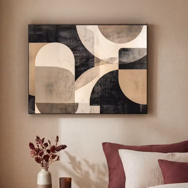 Art Frame - Abstract - Vormen - Modern - Beige — 3
