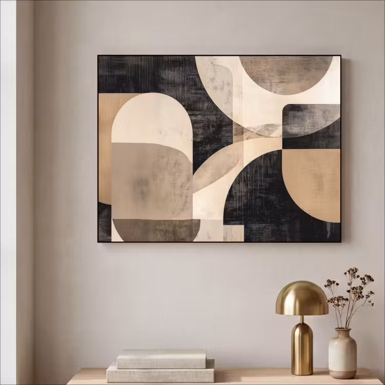 Art Frame - Abstract - Vormen - Modern - Beige — 5