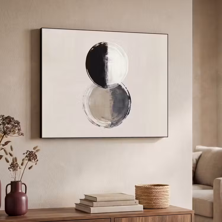 Art Frame - Cirkels - Strepen - Minimalistisch - Zwart — 7