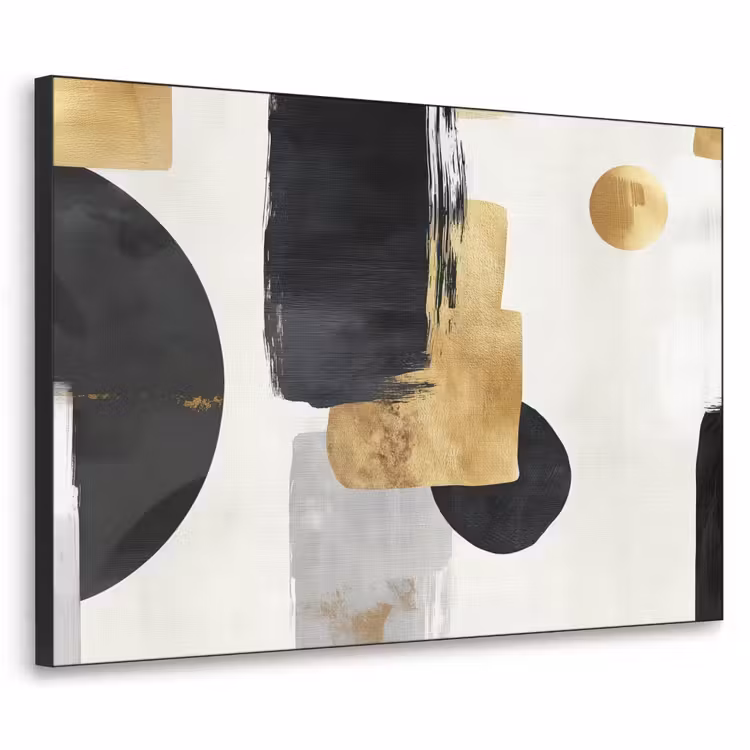 Art Frame - Goud - Rechthoeken - Cirkels - Abstract — 1