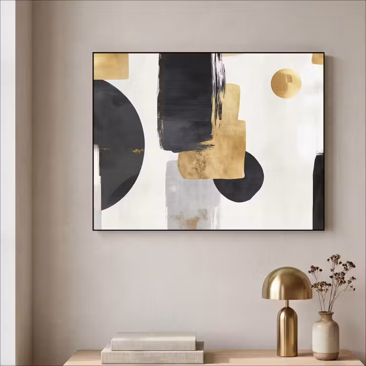 Art Frame - Goud - Rechthoeken - Cirkels - Abstract — 5