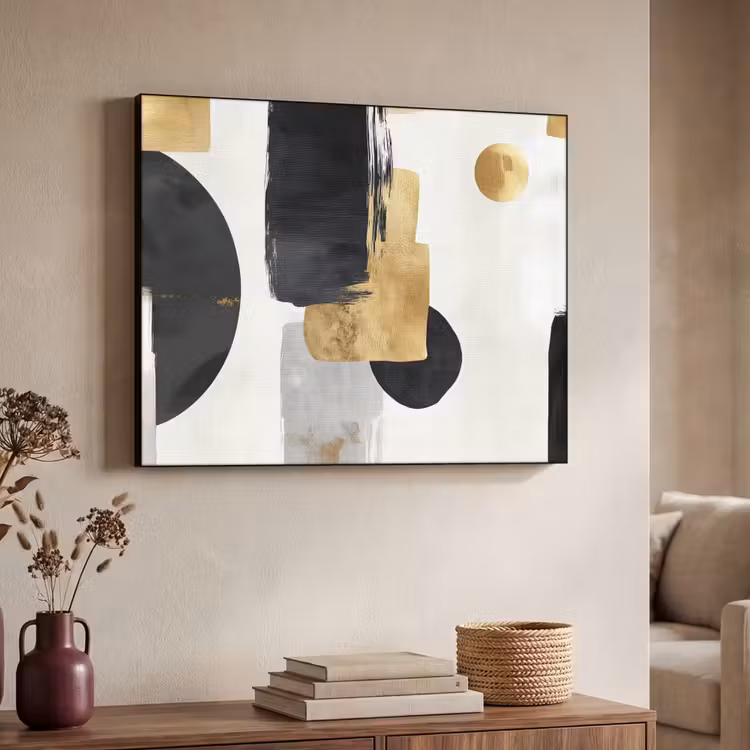 Art Frame - Goud - Rechthoeken - Cirkels - Abstract — 7