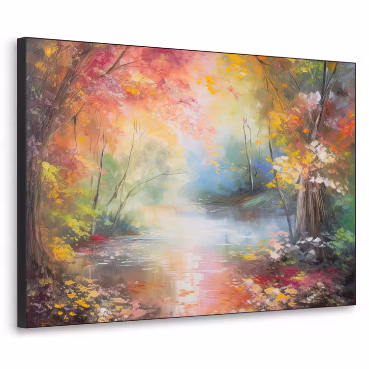 Art Frame - Landschap - Olieverf - Kleurrijk - Natuur — 1