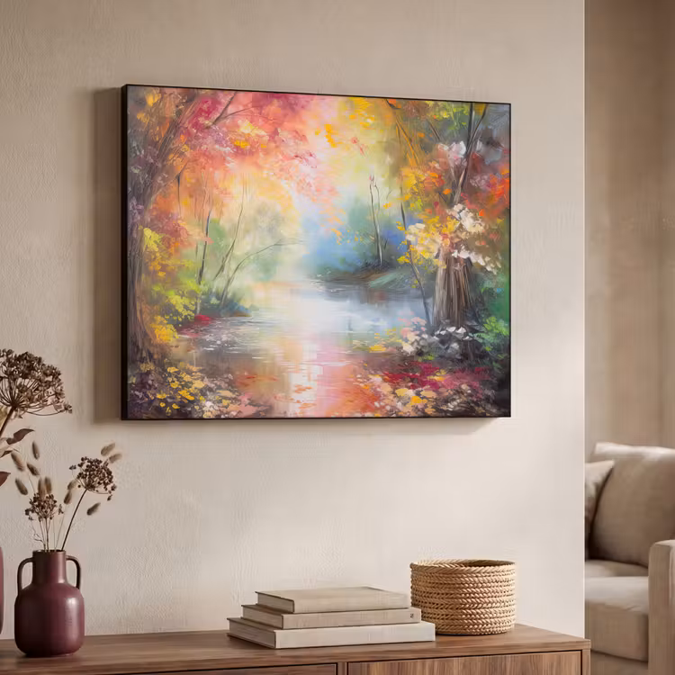 Art Frame - Landschap - Olieverf - Kleurrijk - Natuur — 7