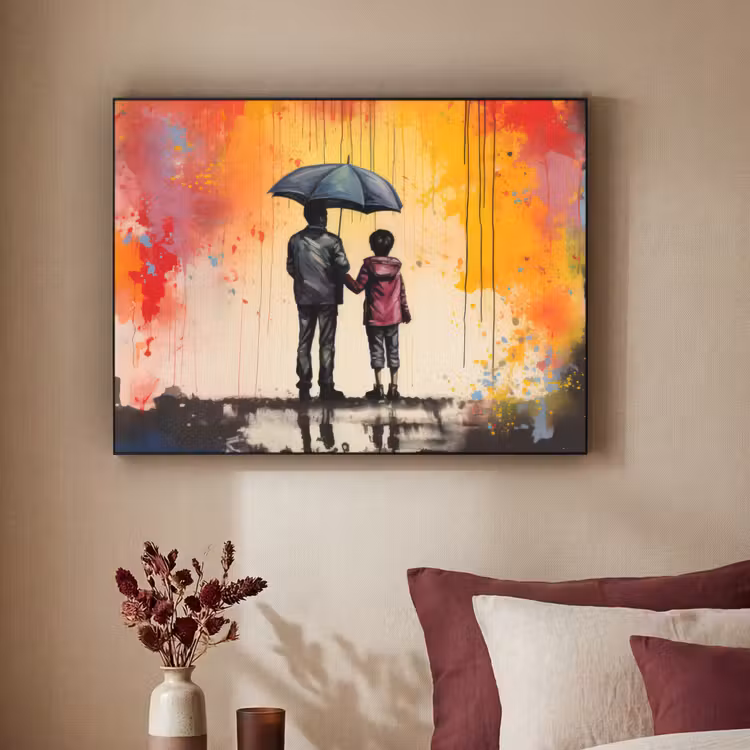 Art Frame - Graffiti - Paraplu - Mensen - Kleuren - Kunst — 3