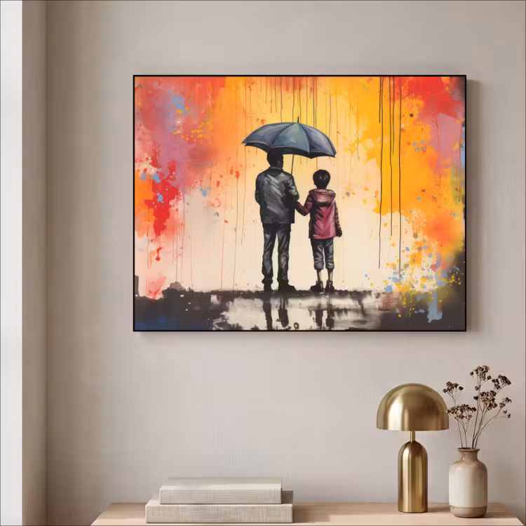 Art Frame - Graffiti - Paraplu - Mensen - Kleuren - Kunst — 5