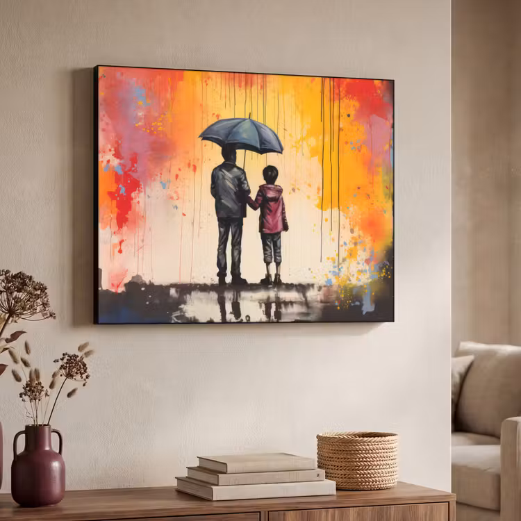Art Frame - Graffiti - Paraplu - Mensen - Kleuren - Kunst — 7