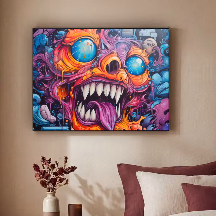 Art Frame - Monster - Graffiti - Kleuren - Oranje — 3