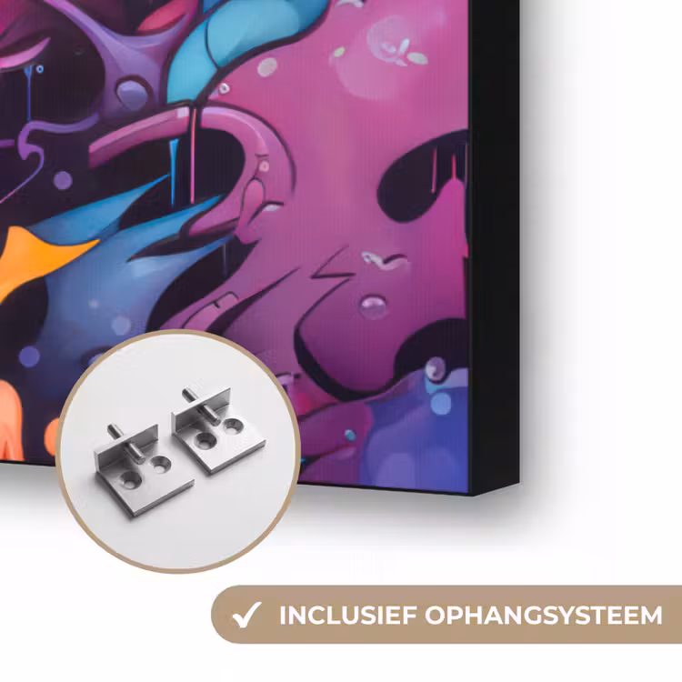 Art Frame - Monster - Graffiti - Kleuren - Oranje — 6