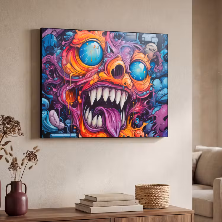 Art Frame - Monster - Graffiti - Kleuren - Oranje — 7