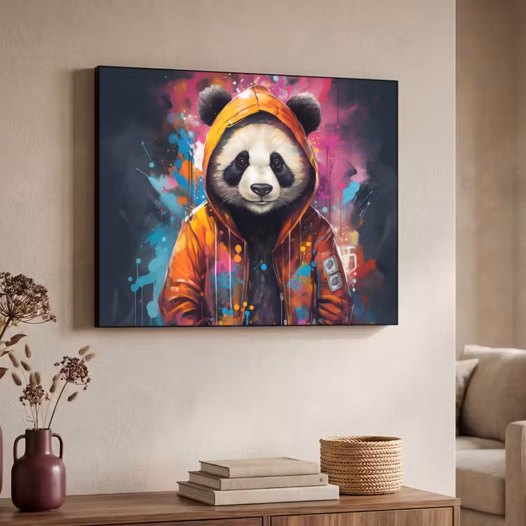 Art Frame - Panda - Jas - Graffiti - Oranje — 7