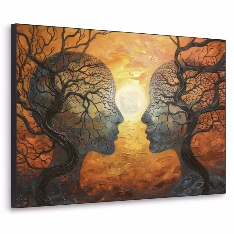 Art Frame - Bomen - Gezichten - Zon - Kunst — 1