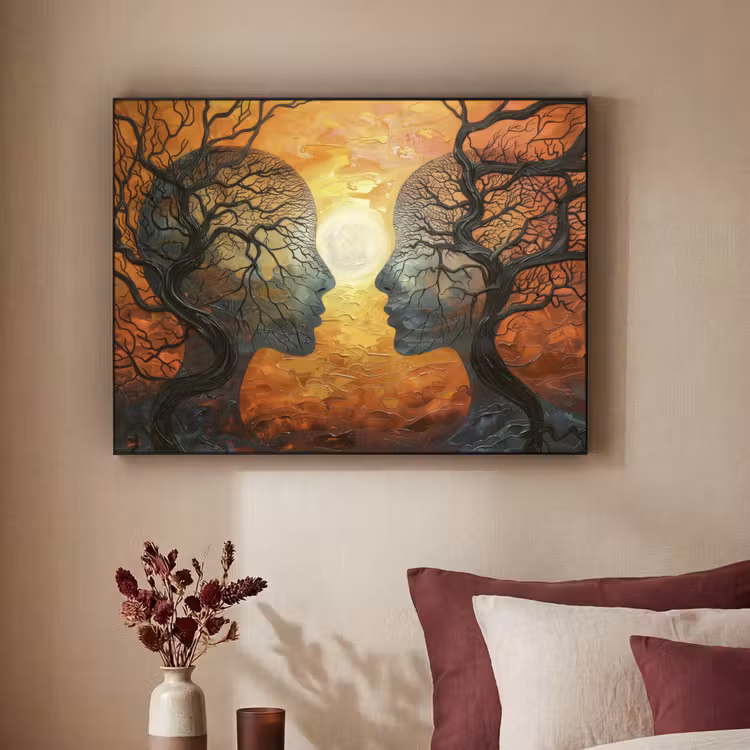 Art Frame - Bomen - Gezichten - Zon - Kunst — 3