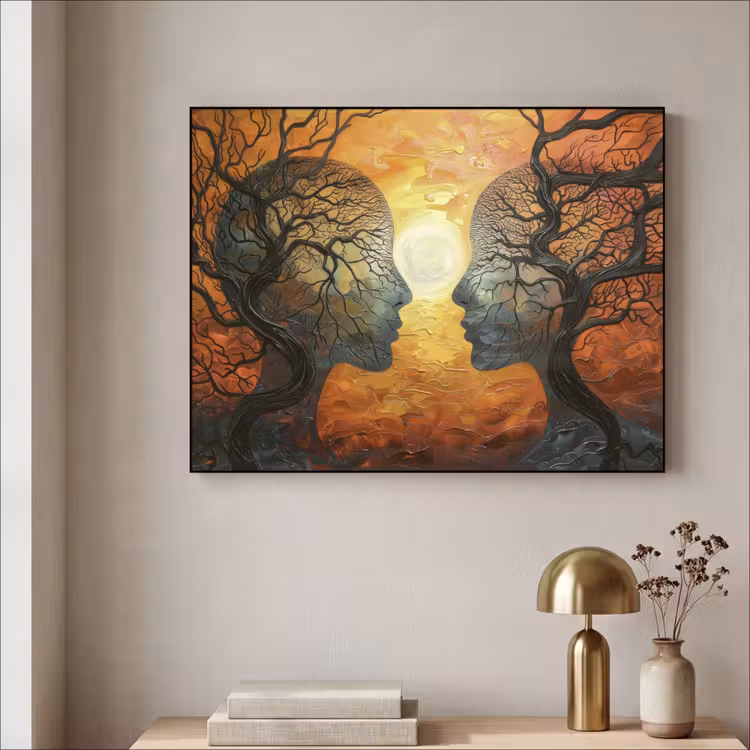 Art Frame - Bomen - Gezichten - Zon - Kunst — 5