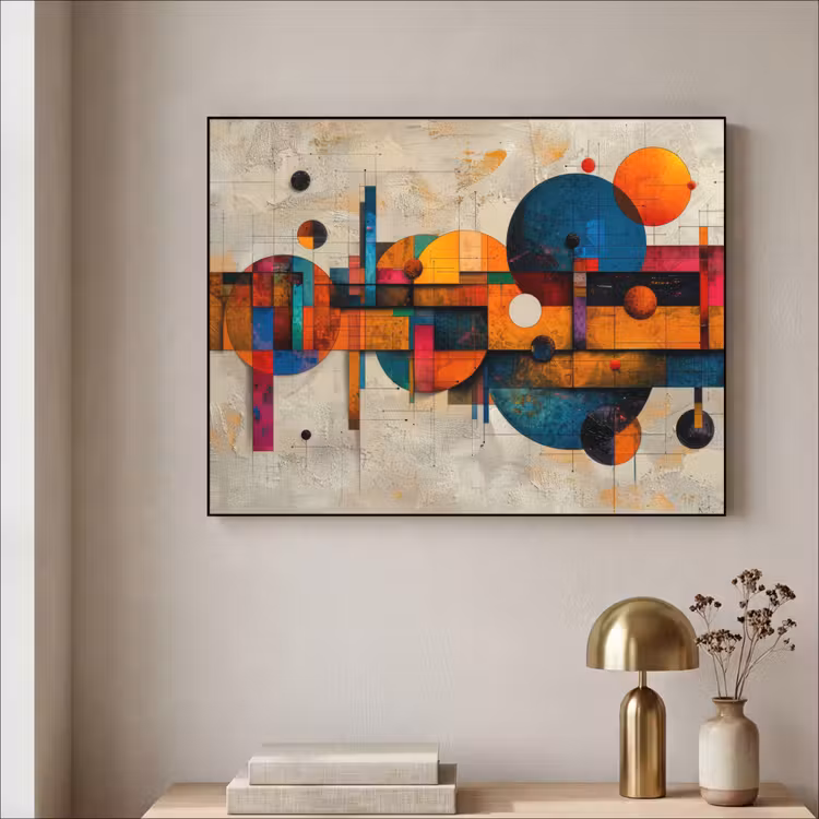 Art Frame - Kunst - Kleurrijk - Modern - Vormen — 5