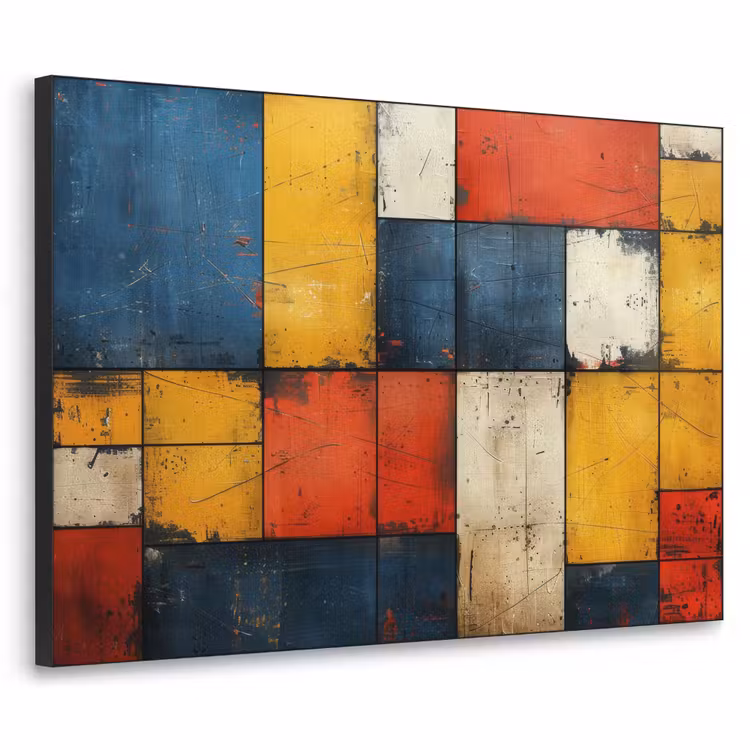 Art Frame - Mondriaan stijl - Kunst - Kleurrijk - Modern — 1