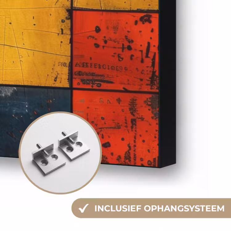 Art Frame - Mondriaan stijl - Kunst - Kleurrijk - Modern — 6