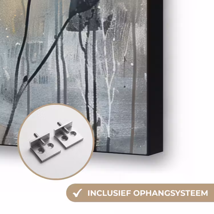 Art Frame - Bloemen - Planten - Grijs - Abstract — 6