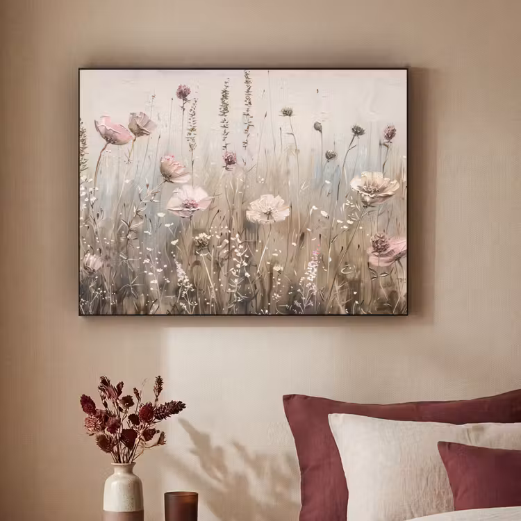 Art Frame - Bloemen - Roze - Modern - Beige — 3