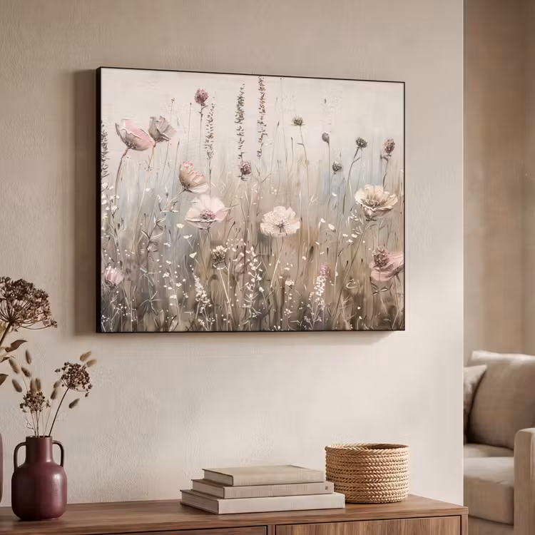 Art Frame - Bloemen - Roze - Modern - Beige — 7