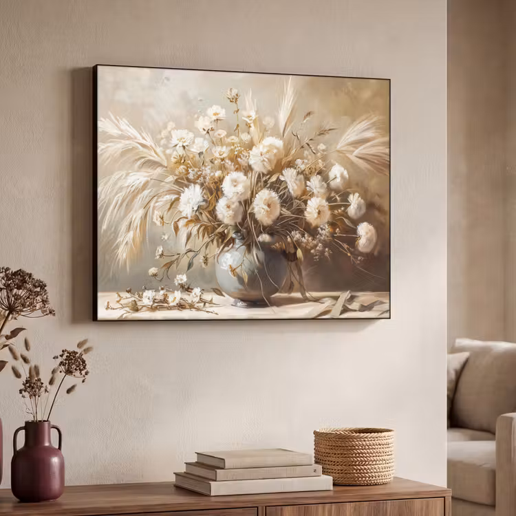 Art Frame - Bloemen - Vaas - Stilleven - Beige — 7